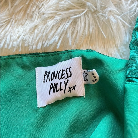 Princess Polly Daydreaming Corset Top Emerald Green Ladies US 2 - Picture 5 of 6